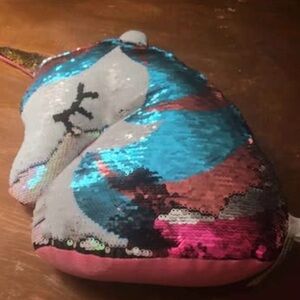 Sequin Unicorn Pillow for Kids